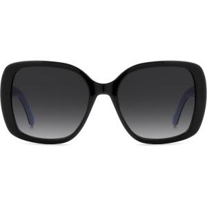 kate spade new york unisex-adult Ks Wenona 2/G/S Square Sunglasses(Blk Blue B)