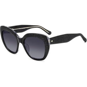 kate spade new york unisex-adult Winslet/G/S Rectangular Sunglasses(Black)