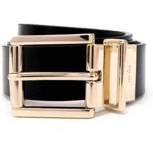 kate spade new york womens 1.25 Inch Reversible Belt(Black / Gold)
