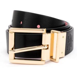 kate spade new york womens 1.25 Inch Reversible Belt(Grapefruit Soda Bl)