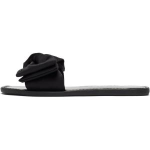 kate spade new york womens Bikini Bow Slide Sandal(Black)