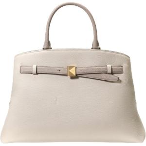 kate spade new york womens Deco Pebbled Leather Large Satchel(Colorblocked Cashew Milk Multi)
