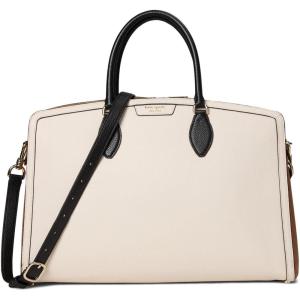 kate spade new york womens Hudson Pebbled Leather Commuter Laptop Bag(Parchment Multi)
