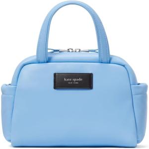 kate spade new york womens Puffed Smooth Leather Satchel(Astral Blue)
