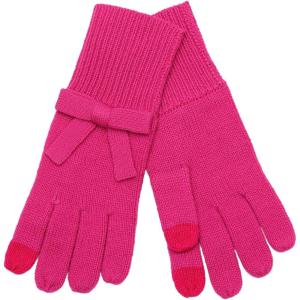 kate spade new york womens Solid Bow Glove(Marker Pink)